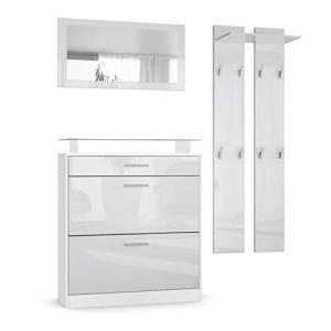 Vladon Mueble recibidor Loret Mini, Mueble de Entrada Compu…