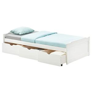 IDIMEX Cama funcional MIA con 3 cajones, 90 x 190 cm, de pi…