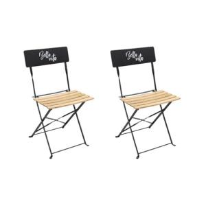 HOME DECO FACTORY HD7246 Bella Vita-Juego de 2 sillas Plega…