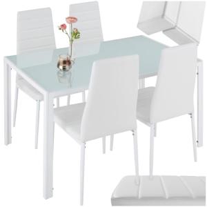 tectake® conjunto mesa y sillas de comedor, mesa con tabler…