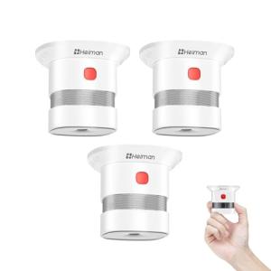 HEIMAN 3 Unidades Mini Detector de Alarma de Humo, Batería…