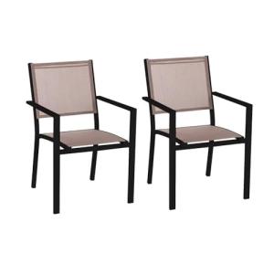 LOLAhome Silla de jardín apilable Deluxe Thais | De Alumini…