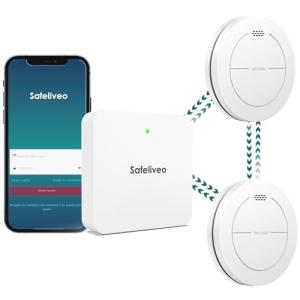 Safeliveo Detector de Humo interconectado WiFi, Detector de…