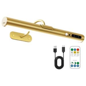 bravzurg lampara pared sin cable con sensor movimiento, 400…