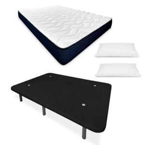 mattfy - Cama Completa con Colchón Viscoelástico Kloe   Bas…