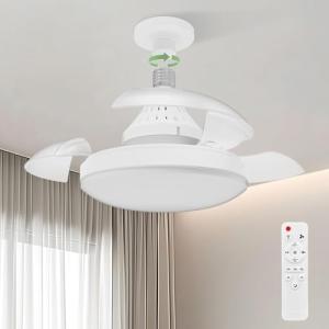 Airwit 41cm Silencioso Ventilador de Techo con Luz y Aspas…