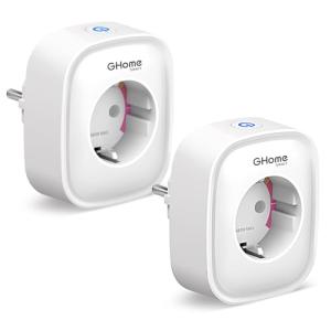GHome Smart Enchufe Inteligente, 16A Enchufe WiFi Medidor d…
