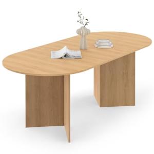 IDMarket – Mesa de comedor extensible, ovalada, 6-10 person…
