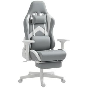 HOMCOM Silla Gaming Silla Gamer Reclinable con Altura Ajust…