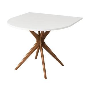 Ragaba JUBI - Mesa de comedor ovalada (90 x 90 cm), color r…