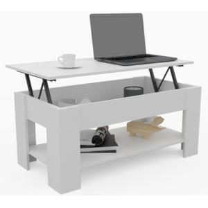 DORMIDAN- Mesa de Centro elevable con Revistero, Comedor o…