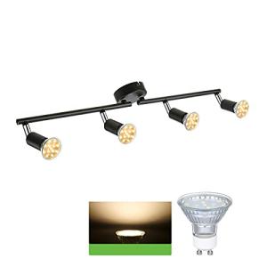 tom-shine Lámpara de techo con 4 focos LED GU10,focos techo…