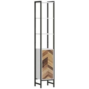 HOMCOM Columna de Baño Armario Alto de Baño con 3 Estantes…