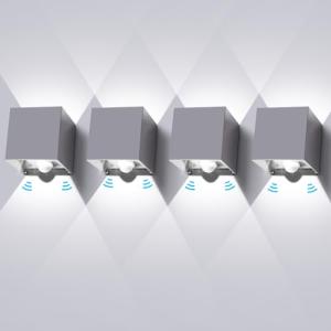 LEDMO 12W LED apliques de pared con sensor de movimiento 4…