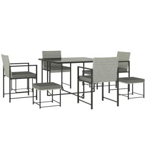Outsunny Conjunto de Muebles de Jardín Exterior de Ratán de…