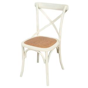 Biscottini Thonet - Silla de cocina retro vintage blanca, 4…