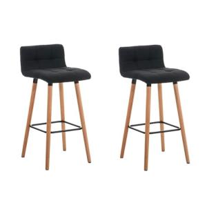 CLP Set De 2 Taburetes De Bar Lincoln En Tela I 2 Taburetes…