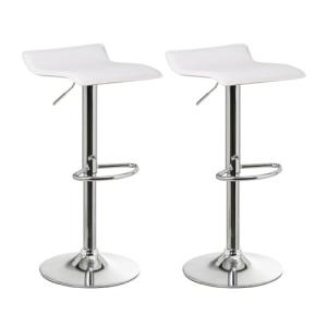 LOLAhome Set de 2 Taburetes de Cocina Giratorios en 360°, J…