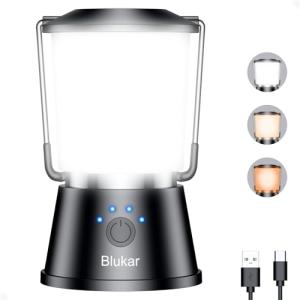 Blukar Lámpara Camping Recargable, Portátiles Superbrillant…