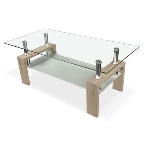 Homey - Mesa de Centro de Cristal, Mesita de Salón o Comedo…
