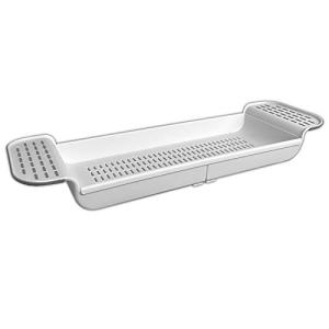 HAC24 Bandeja Extensible para Bañera, Color Blanco, Soporte…