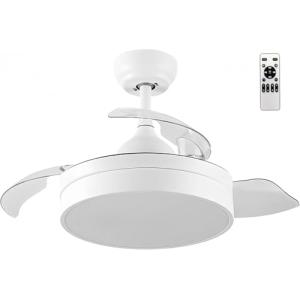 LEDUNI ® Ventilador con Luz Lámpara LED 72W Ventilador Invi…