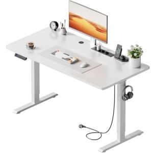 HLFURNIEU Escritorio Elevable Electrico 120 x 60 cm, Mesa E…