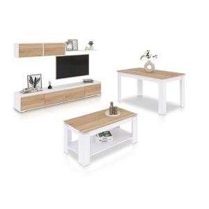 duehome | Pack de Salon con Modulo TV   Mesa de Centro Elev…