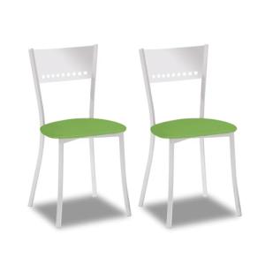 ASTIMESA SCMGVE Dos sillas de Cocina, Metal, Verde, Altura…