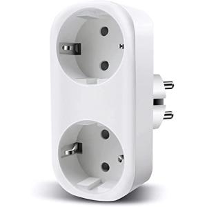 EXTRASTAR Enchufe Doble Inteligente Control WIFI, 16A, Temp…