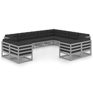 MOONAIRY Juego de Muebles de jardín 12 pzas, Muebles Jardin…