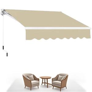 Toldo RetráCtil con Manivela para Patio 5x1.5m,5x2m,5x2.5m,…