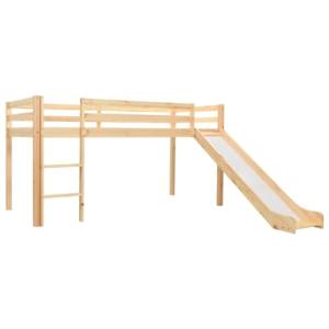 vidaXL Cama Alta para Niños Tobogán y Escalera Madera Pino…