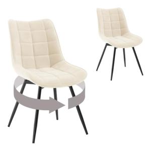 WOLTU Juego de 2 Sillas Comedor Giratorias, Sillas de Cocin…