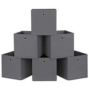 SONGMICS Juego de 6 cajas de almacenamiento plegables, cubo…