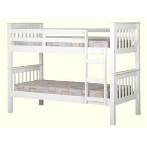 Buyqualia - Litera de Madera Blanca 151x205x105 cm | Cama D…