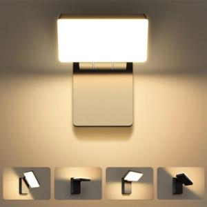 Kingwen 40W LED Aplique Exterior Pared 180 ° Pliegue Rotaci…