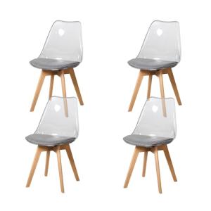 BenyLed Juego de 4 sillas de Comedor de Estilo escandinavo,…