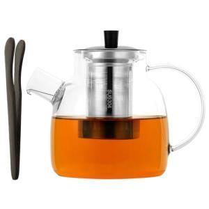 HOTUT Tetera de Cristal de Borosilicato, 1500ML Tetera Cris…