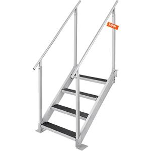 VEVOR Escalera de Muelle Altura Ajustable 75-96 cm Pontón E…