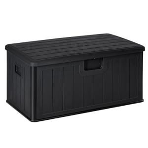 Baúl exterior almacenaje de resina impermeable multiusos 41…