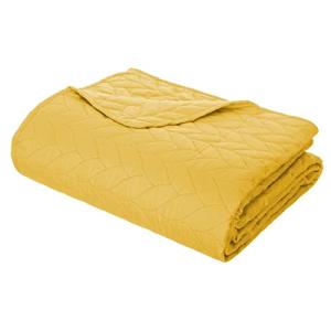 Atmosphera - Colcha   2 fundas almohada 'Tressé' amarillo m…