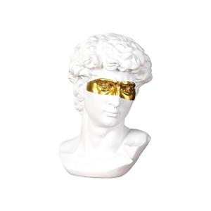 CASA E BENESSERE Estatua de cabeza de David máscara de oro…