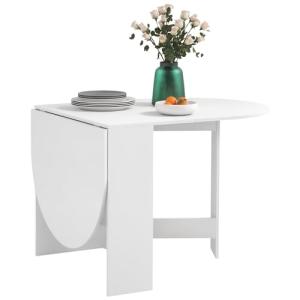 HOMCOM Mesa de Comedor Plegable Mesa de Cocina Plegable Ova…