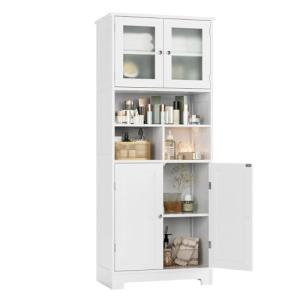 HOCSOK Mueble Columna de Baño, Mueble Auxiliar de Almacenaj…