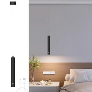 ACMHNC Lámpara Colgante LED con Batería, Lámpara de Techo C…