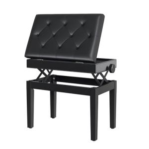 HOMCOM Banqueta para Piano Banco para Piano con Ajustable e…