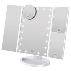 WEILY Espejo Maquillaje con Luz, 21 LED y Aumento 1X / 2X /…