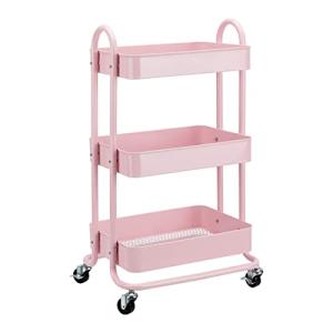 Amazon Basics Carrito de cocina o multiuso de 3 niveles con…