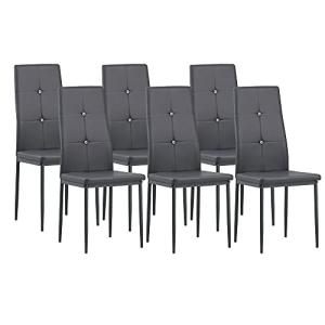 Albatros 3100 Diamond Set de 6 sillas de Comedor, Gris, SGS…